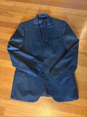 Classic Boys Gray Blazer - Single-Breasted Suit Jacket 16R